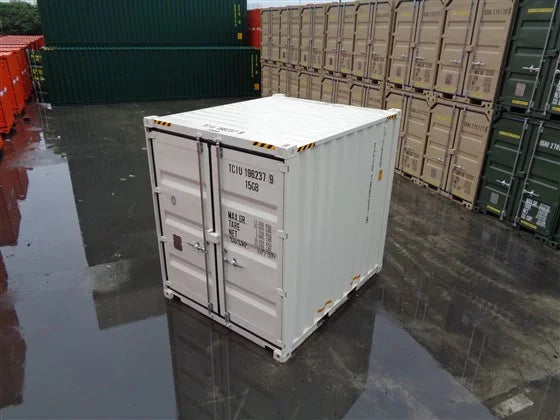 Contentor marítimo novo de 10 pés High Cube (HC) – Branco