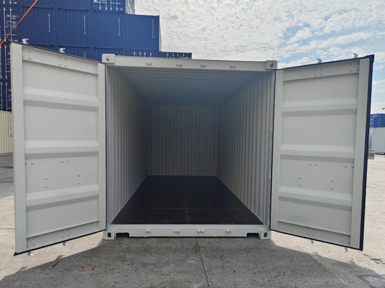 Contentor marítimo novo de 20 pés – Cinza-claro RAL 7035