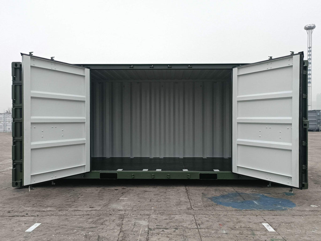 Contentor marítimo novo de 20 pés com abertura lateral total,