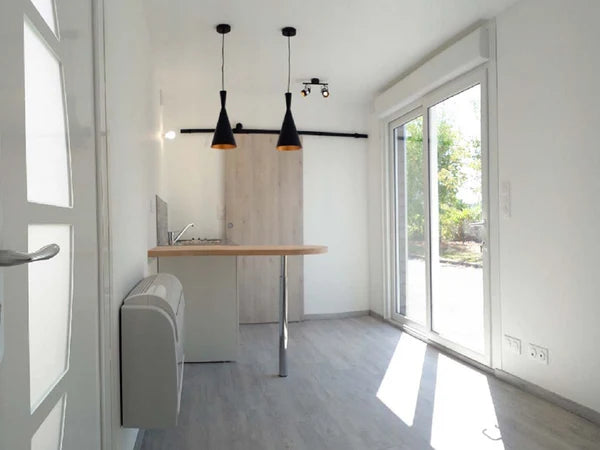 Moradia móvel nova modelo Tarifa, com aproximadamente 20 m²