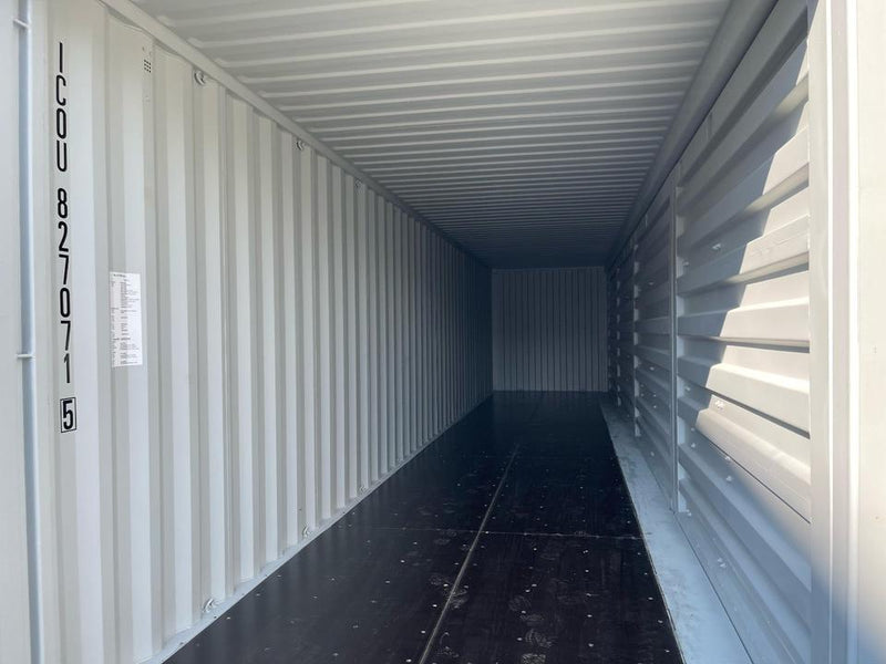 Contentor marítimo novo de 40 pés com abertura lateral completa