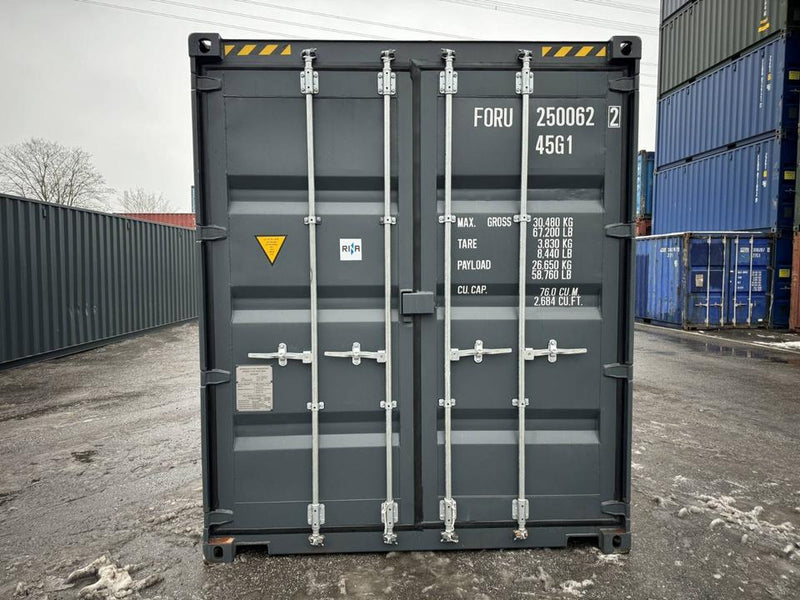 Contentor marítimo novo de 40 pés High Cube (HC) com portas duplas