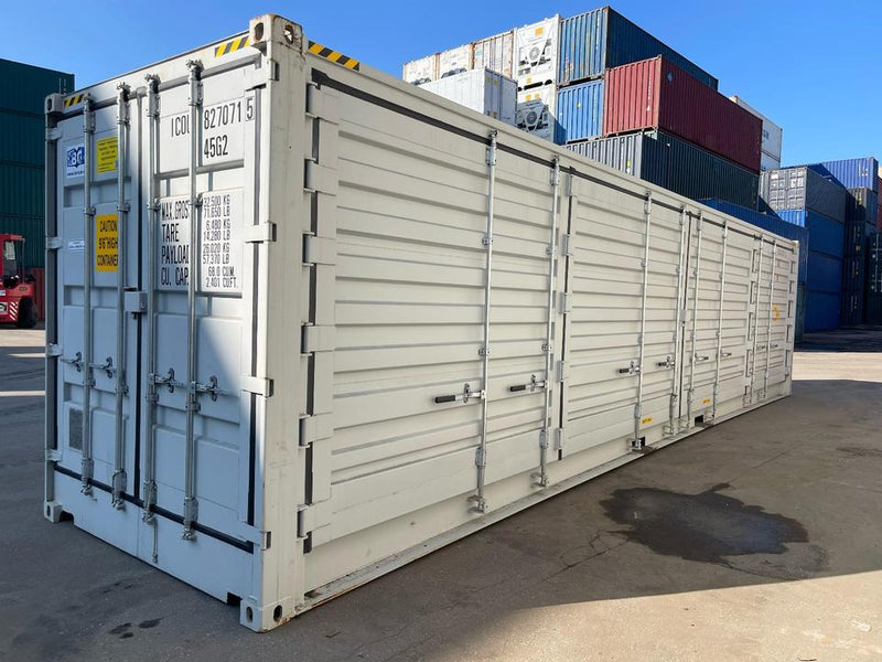Contentor marítimo novo de 40 pés com abertura lateral completa