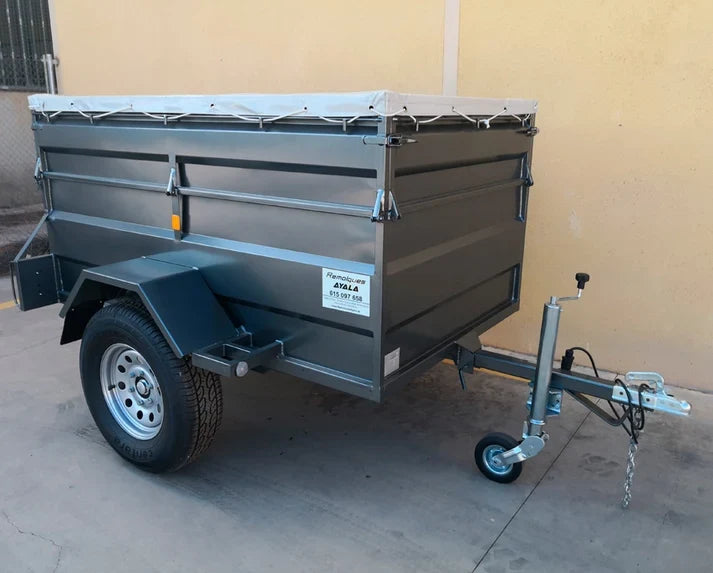 Reboque 4x4 Novo com Basculamento por Inércia – 200 × 130 × 60 + 35 cm – PBT 750 kg