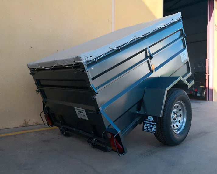 Reboque 4x4 Novo com Basculamento por Inércia – 200 × 130 × 60 + 35 cm – PBT 750 kg