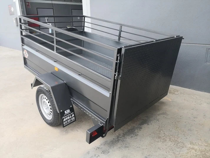 Reboque novo para transporte de máquinas – 200 × 130 × 50 cm – PBT 750 kg