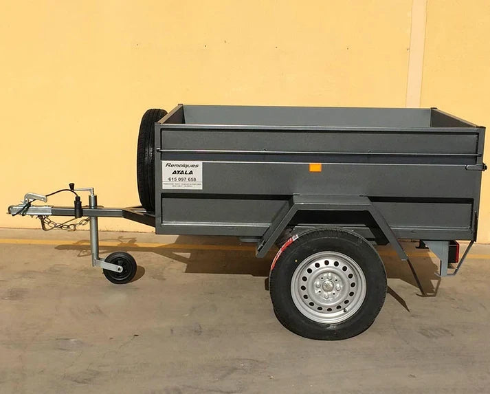 Reboque de transporte novo de 1 eixo – 150 × 115 × 50 cm