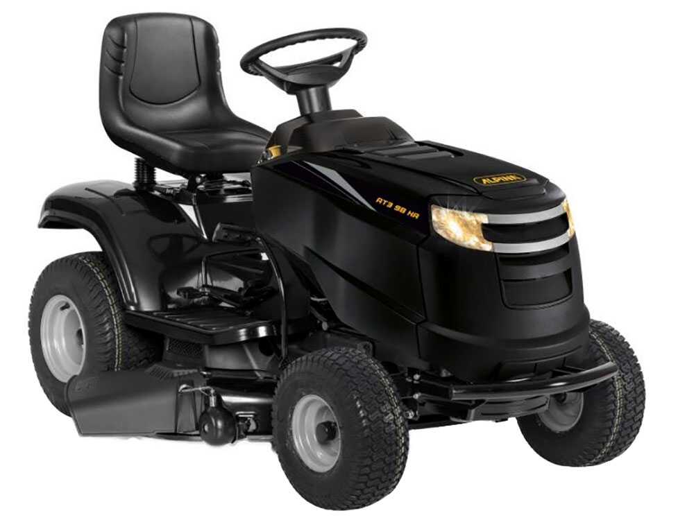 O Alpina AT4 84 HA é um trator corta-relva a combustão equipado com um motor ST 400 Powered by STIGA de 414 cm³