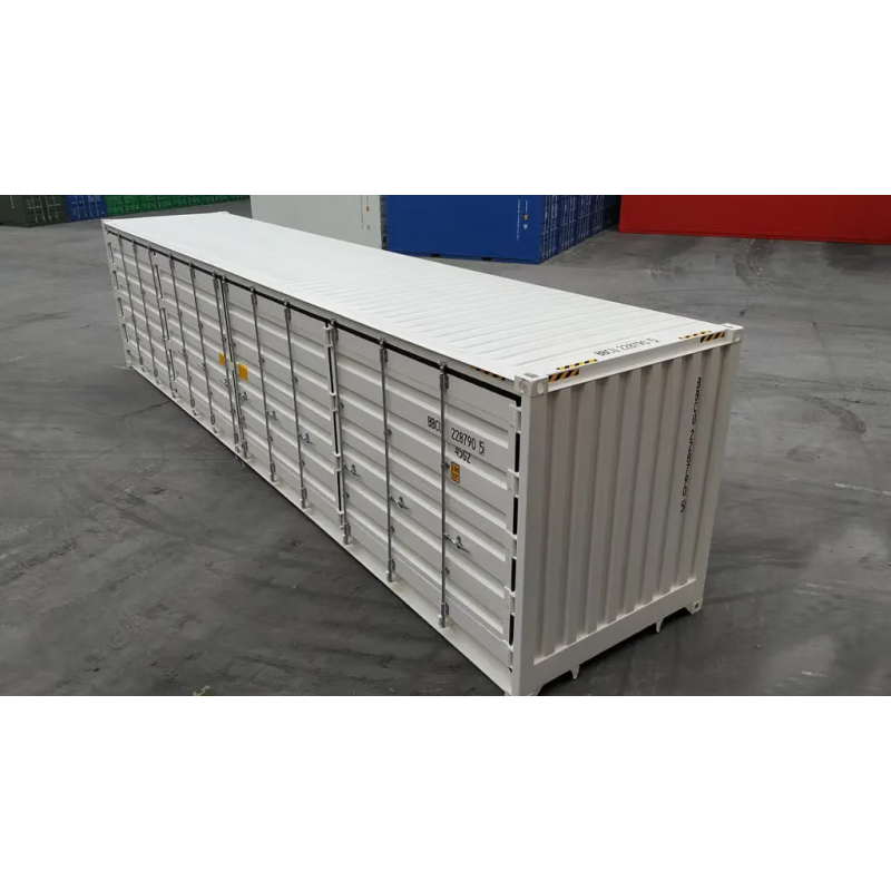 Contentor marítimo novo de 40 pés High Cube (HC) com abertura lateral completa (Open Side)