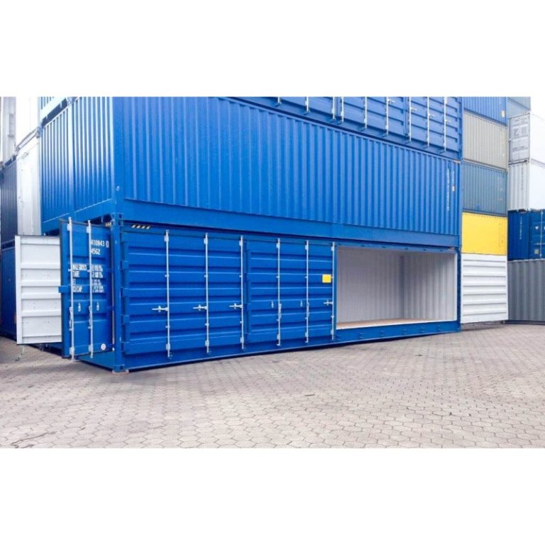 Contentor marítimo novo de 40 pés High Cube (HC) com abertura lateral completa (Open Side