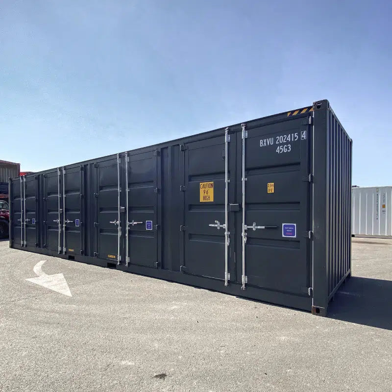 Contentor marítimo novo de 40 pés High Cube (HC) com 4 portas laterais