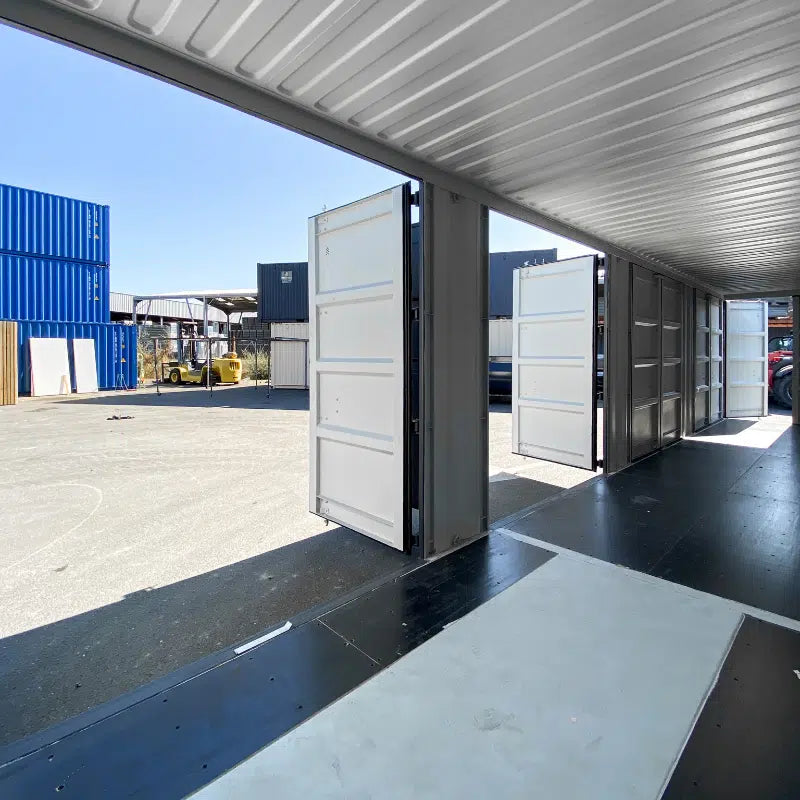 Contentor marítimo novo de 40 pés High Cube (HC) com 4 portas laterais