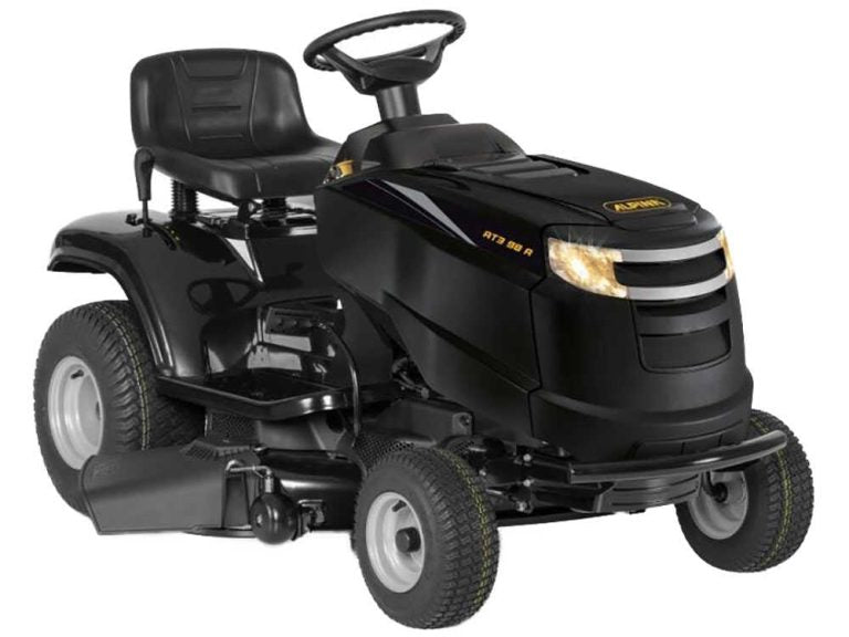 O Alpina AT3 98 A é um tractor corta-relva a gasolina equipado com um motor ST 350 Powered by STIGA de 352 cm³