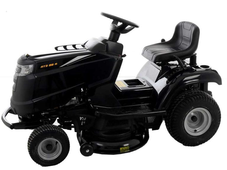 O Alpina AT3 98 A é um tractor corta-relva a gasolina equipado com um motor ST 350 Powered by STIGA de 352 cm³