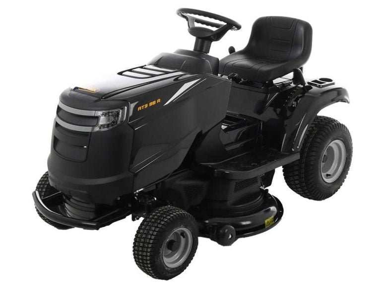 O Alpina AT3 98 A é um tractor corta-relva a gasolina equipado com um motor ST 350 Powered by STIGA de 352 cm³