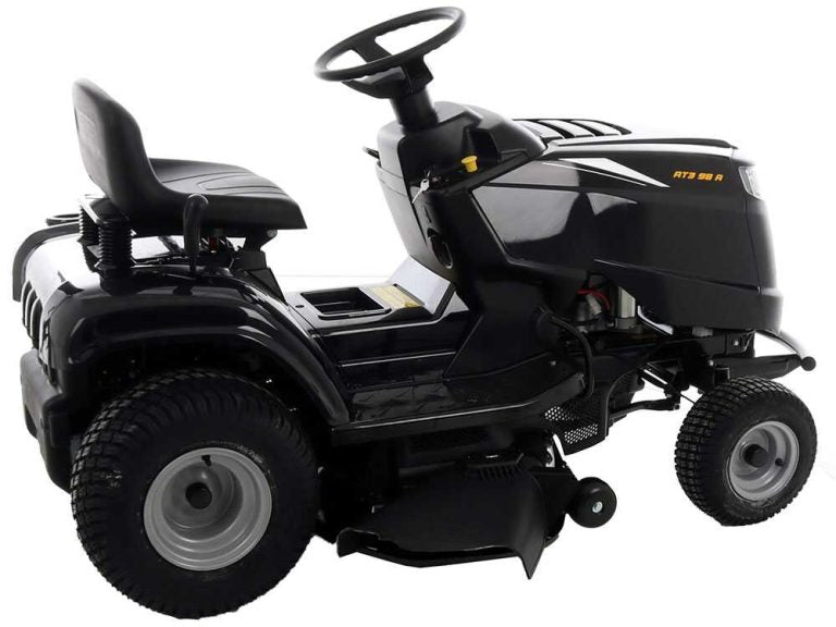 O Alpina AT3 98 A é um tractor corta-relva a gasolina equipado com um motor ST 350 Powered by STIGA de 352 cm³