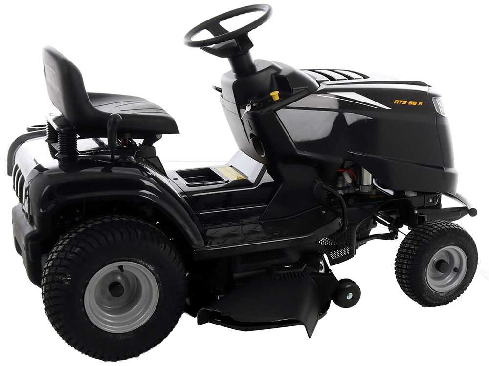 O Alpina AT3 98 A é um tractor corta-relva a gasolina equipado com um motor ST 350 Powered by STIGA de 352 cm³