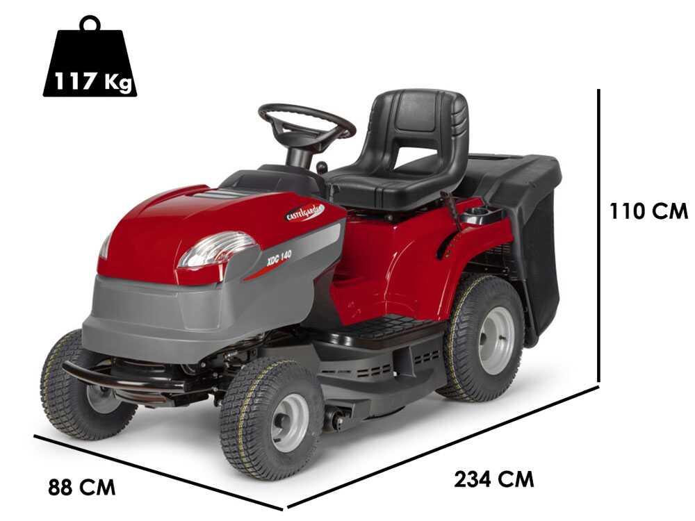 O Castelgarden XDC 140 é um trator corta-relva a gasolina concebido para a manutenção de jardins e zonas relvadas. Está equipado com um motor STIGA ST 350 de 352 cm³,